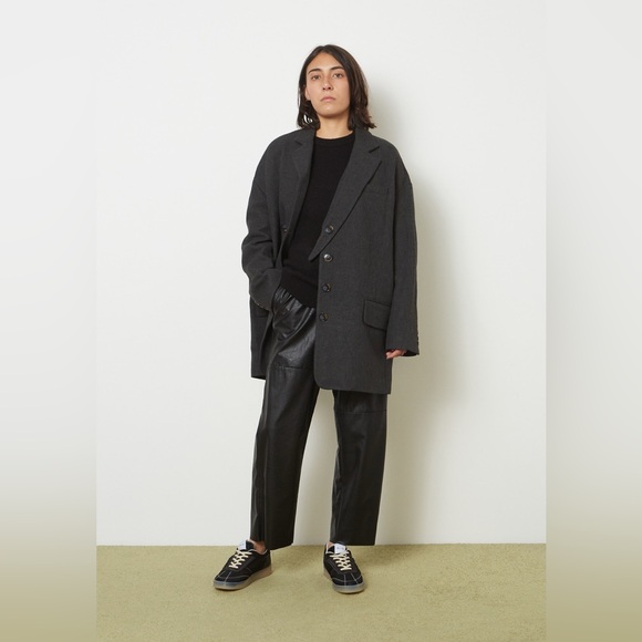 Tibi Wool Viscose Car Coat - Dark Heather - Picture 9 of 9